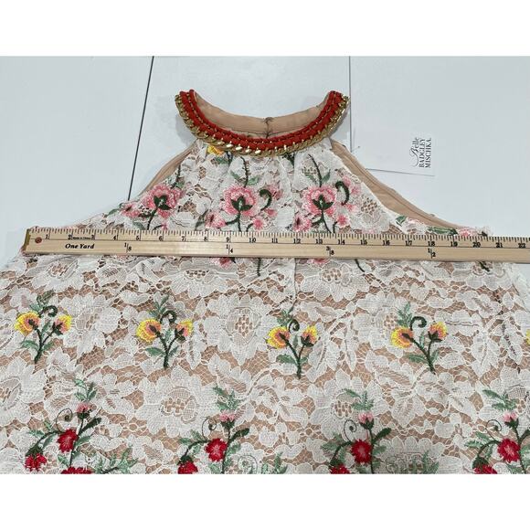 Belle by Badgley Mischka Eve Dress Floral Lace Size 8 NWT - Picture 8 of 14